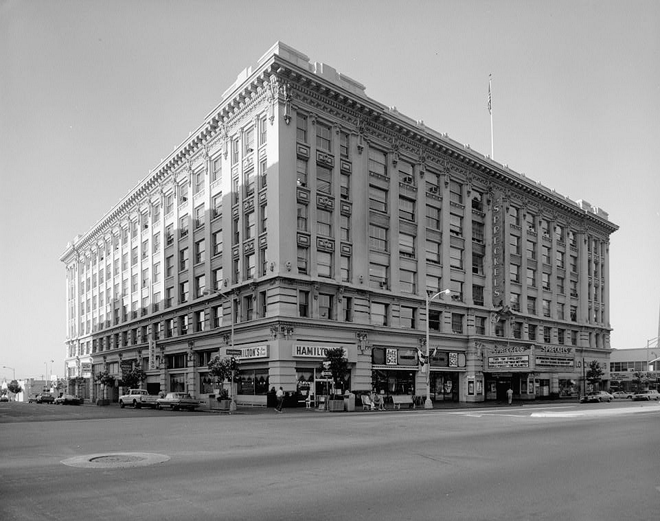 Spreckels Theater Building, San Diego California 1971 GENERAL VIEW