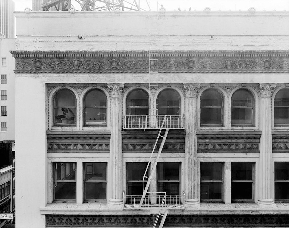 City of Paris Dry Goods Company, San Francisco California 1979 WEST ELEVATION, FIFTH AND SIXTH FLOORS, NORTHERN PORTION 