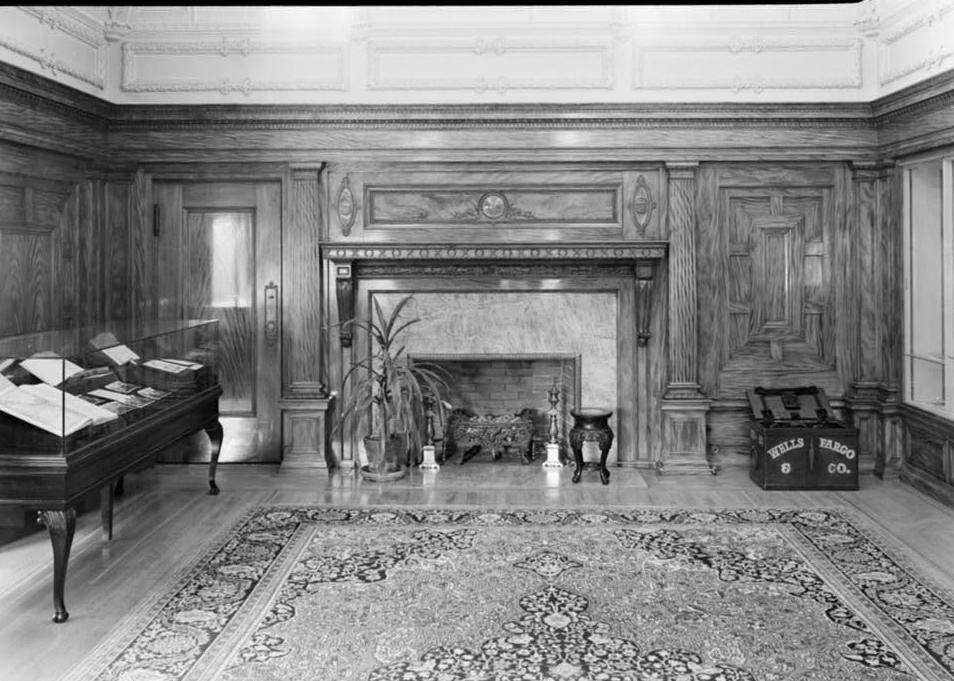 Whittier Mansion - California Historical Society Mansion, San Francisco 1960 NORTH PARLOUR (East Wall)