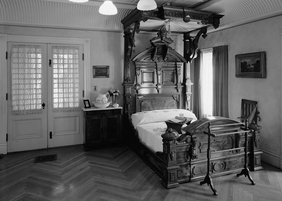 Winchester Mystery House, San Jose California 1980 SARAH WINCHESTER'S BEDROOM, SECOND FLOOR