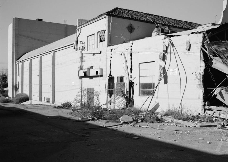 Whittier Theatre, Whittier California 1990 LONG VIEW OF EAST ELEVATION