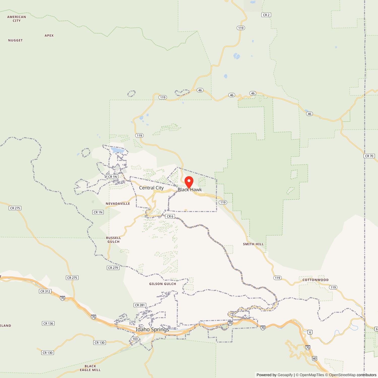 Lace House Location Map