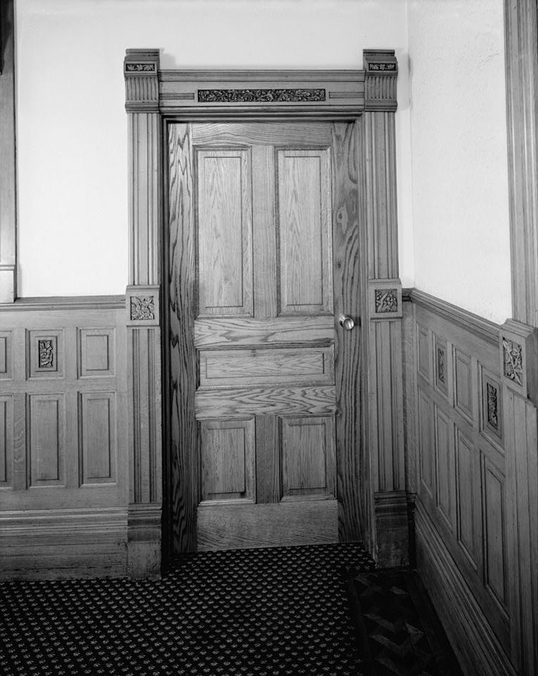 George Schleier Mansion, Denver Colorado DOOR TO BASEMENT, LEFT OF DINING ROOM DOORS