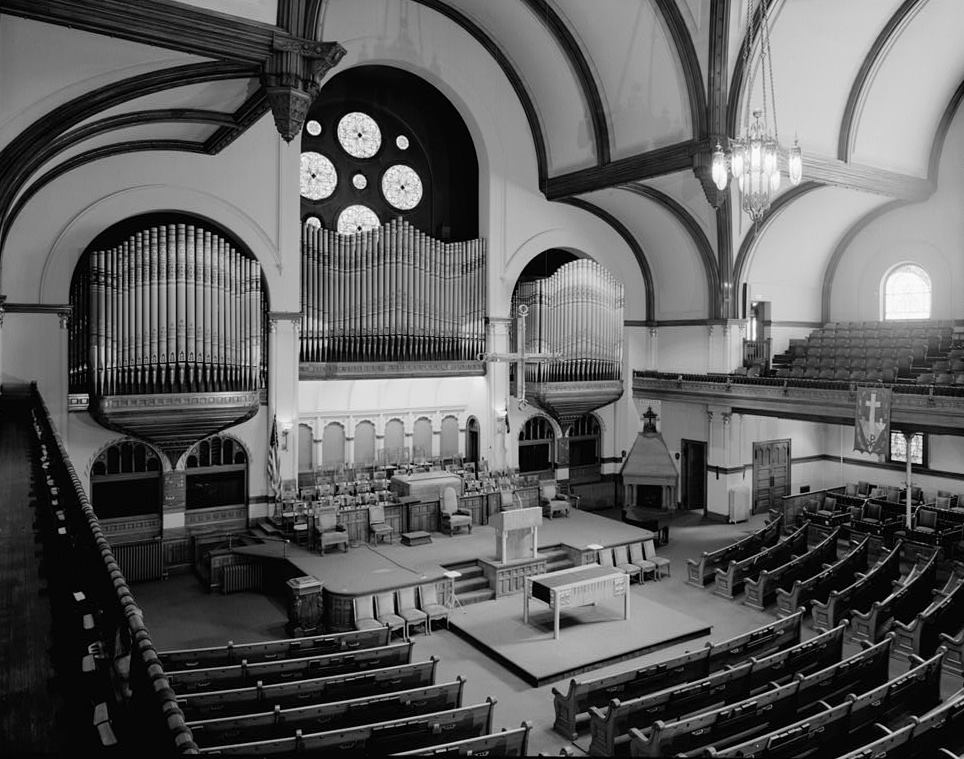 Central Presbyterian Church, Denver Colorado PULPIT FROM SOUTHWEST CORNER OF BALCONY 