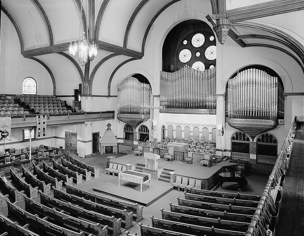 Central Presbyterian Church, Denver Colorado PULPIT FROM SOUTHEAST CORNER OF BALCONY 