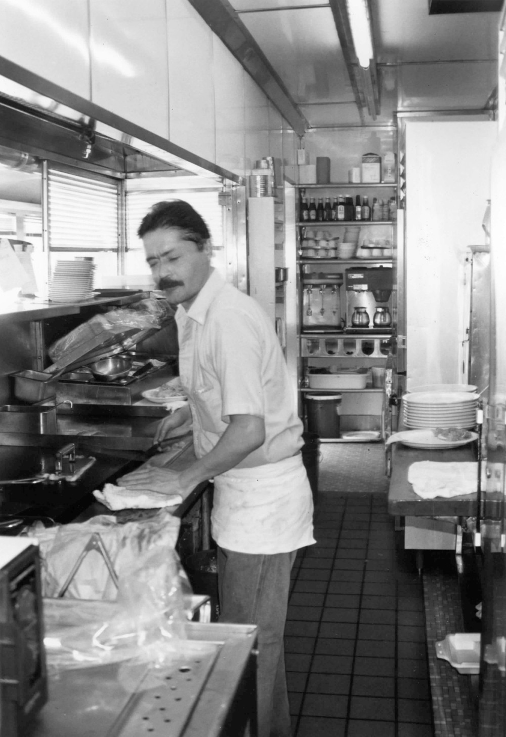 Davies' Chuck Wagon Diner, Lakewood Colorado Kitchen, grill, facing west (1997)