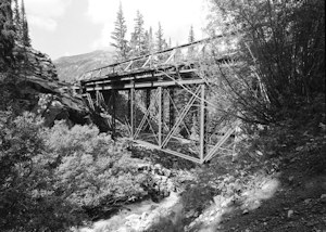 Morley Bridge - Denver South Park & Pacific Railroad Truss Bridge, Romley Colorado