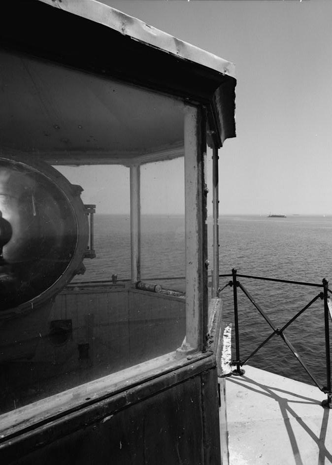 Penfield Reef Lighthouse, Bridgeport Connecticut Lantern, looking southeast (1997)