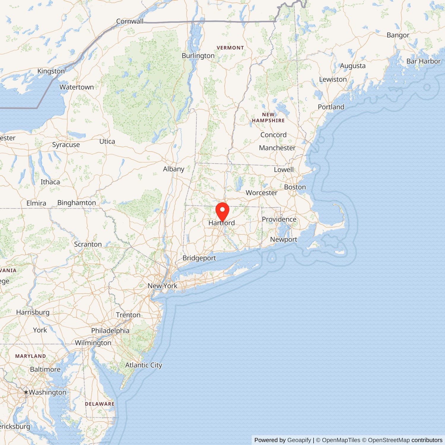 Hotel America - Spectra Boutique Apartments State Map