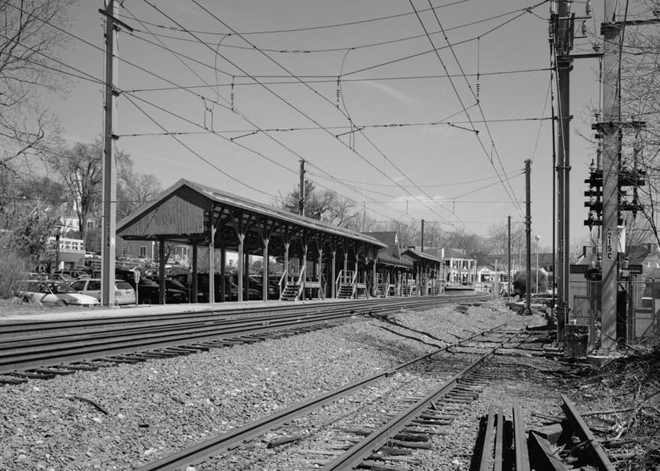 New Canaan Railroad Station, New Canaan Connecticut 1997 View northeast