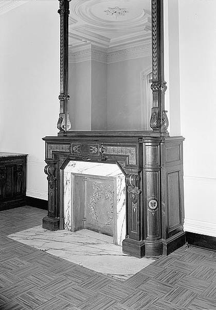 John M. Davies House, New Haven Connecticut 1964 MANTEL, EAST WALL OF DRAWING ROOM