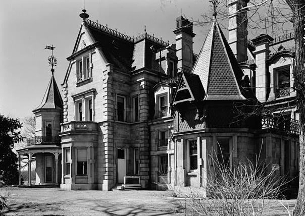 Lockwood-Mathews Mansion, Norwalk Connecticut 1961 EAST ELEVATION