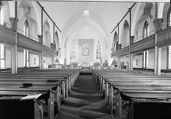 Trinity Church, Southport Connecticut 1966 GENERAL VIEW OF INTERIOR FROM NORTH