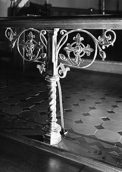 Trinity Church, Southport Connecticut 1968 DETAIL OF TYPICAL ALTAR RAIL BRACKET