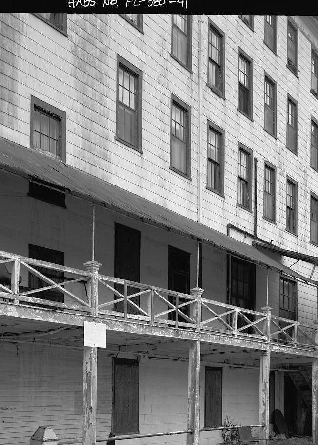 Ormond Hotel, Ormond Beach Florida 1992 REAR, DINING AREA PORCH OFF NORTH WING