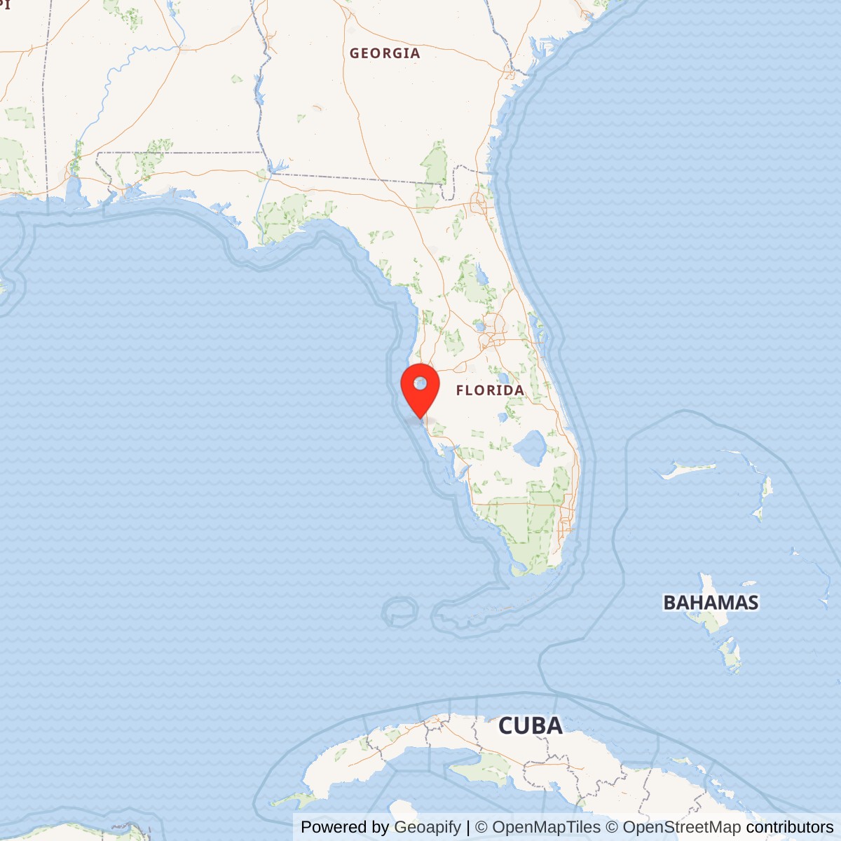 El Vernona-John Ringling Hotel State Map