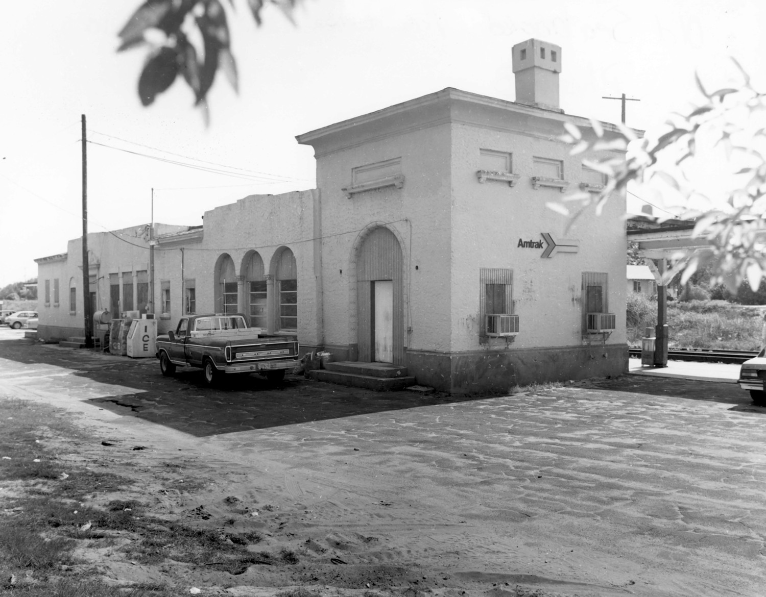 Seaboard Air Line Railroad Depot, Sebring Florida Rear elevation (1988)