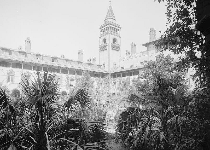 Hotel Ponce de Leon, St Augustine Florida 1894 Court of the Ponce de Leon