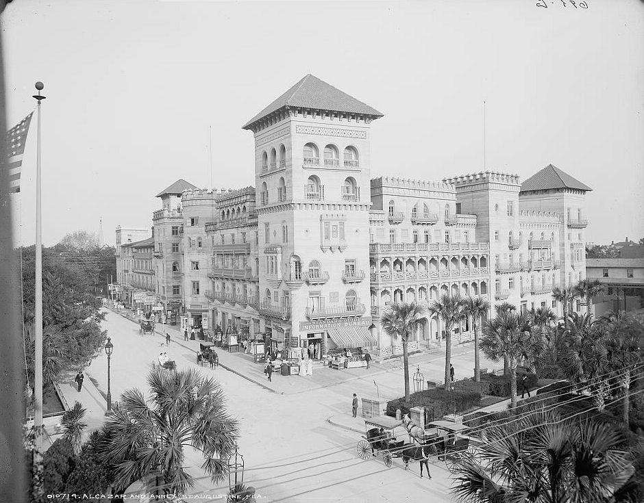 Alcazar Hotel, St Augustine Florida 1903 Hotel Alcazar and annex
