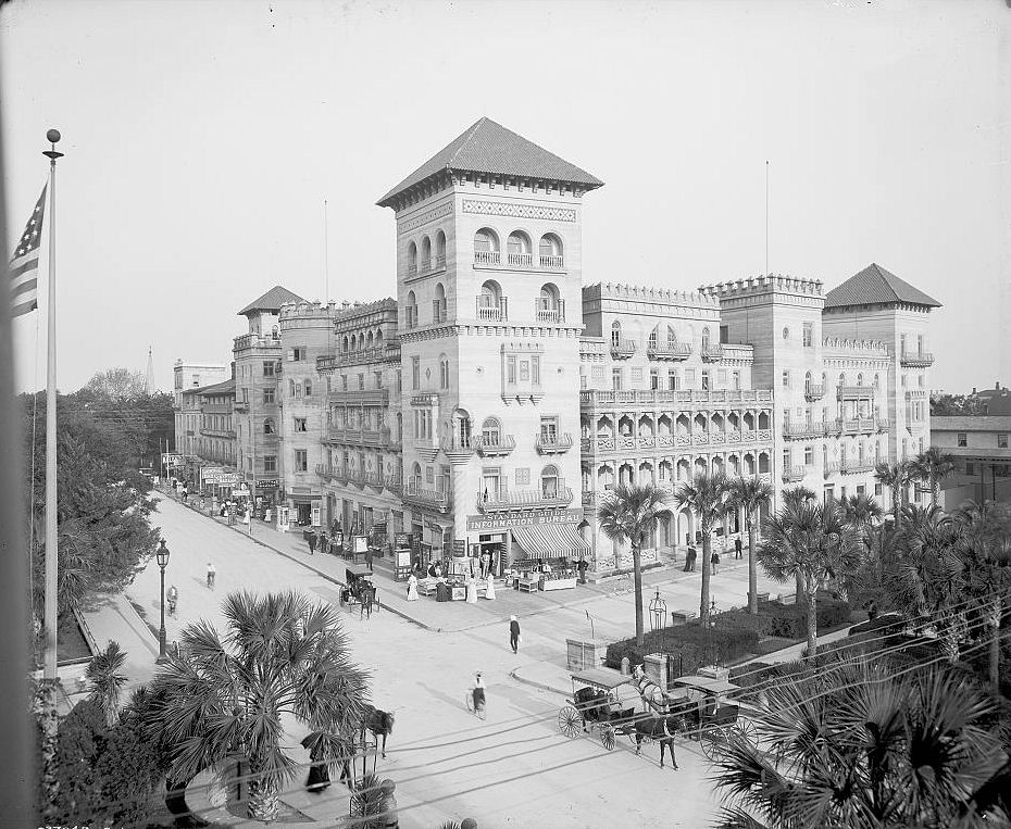 Alcazar Hotel, St Augustine Florida 1900s Hotel Alcazar and annex