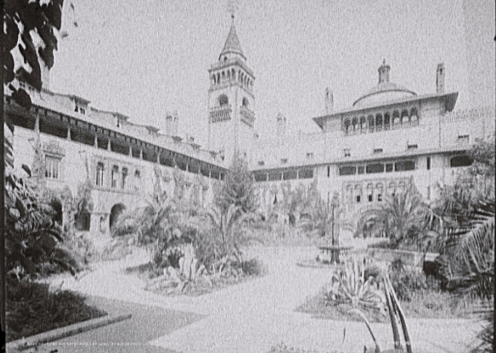 Hotel Ponce de Leon, St Augustine Florida 1894 Court of the Hotel Ponce de Leon