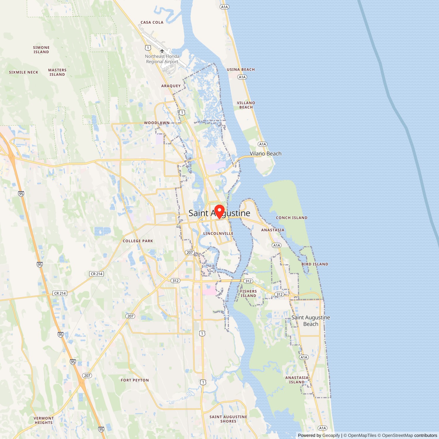 Alcazar Hotel Location Map