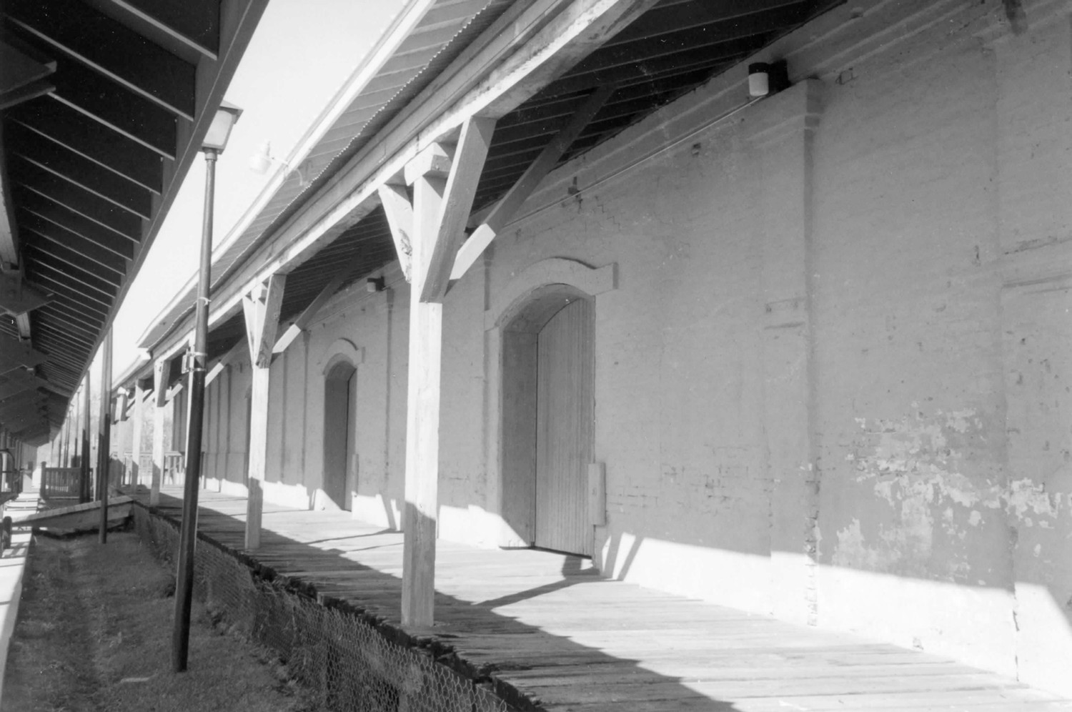 Jacksonville, Pensacola and Mobile Railroad Company Freight Depot, Tallahassee Florida South elevation and loading dock (1997)