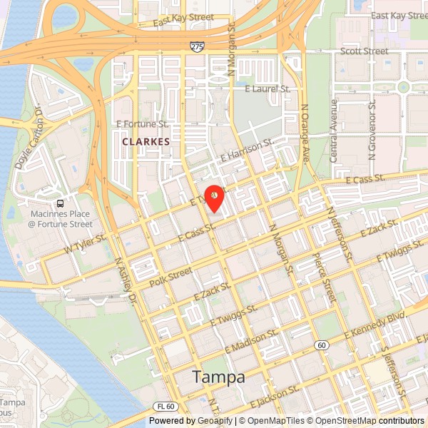 Floridan Hotel Building Location Map