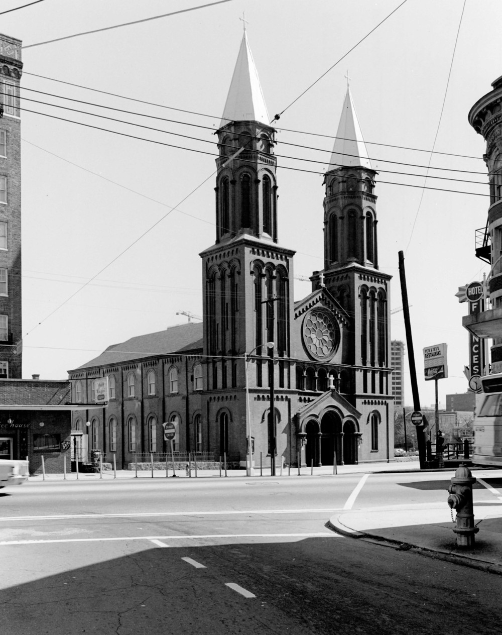 Church of the Sacred Heart of Jesus, Atlanta Georgia Looking southeast (1975)