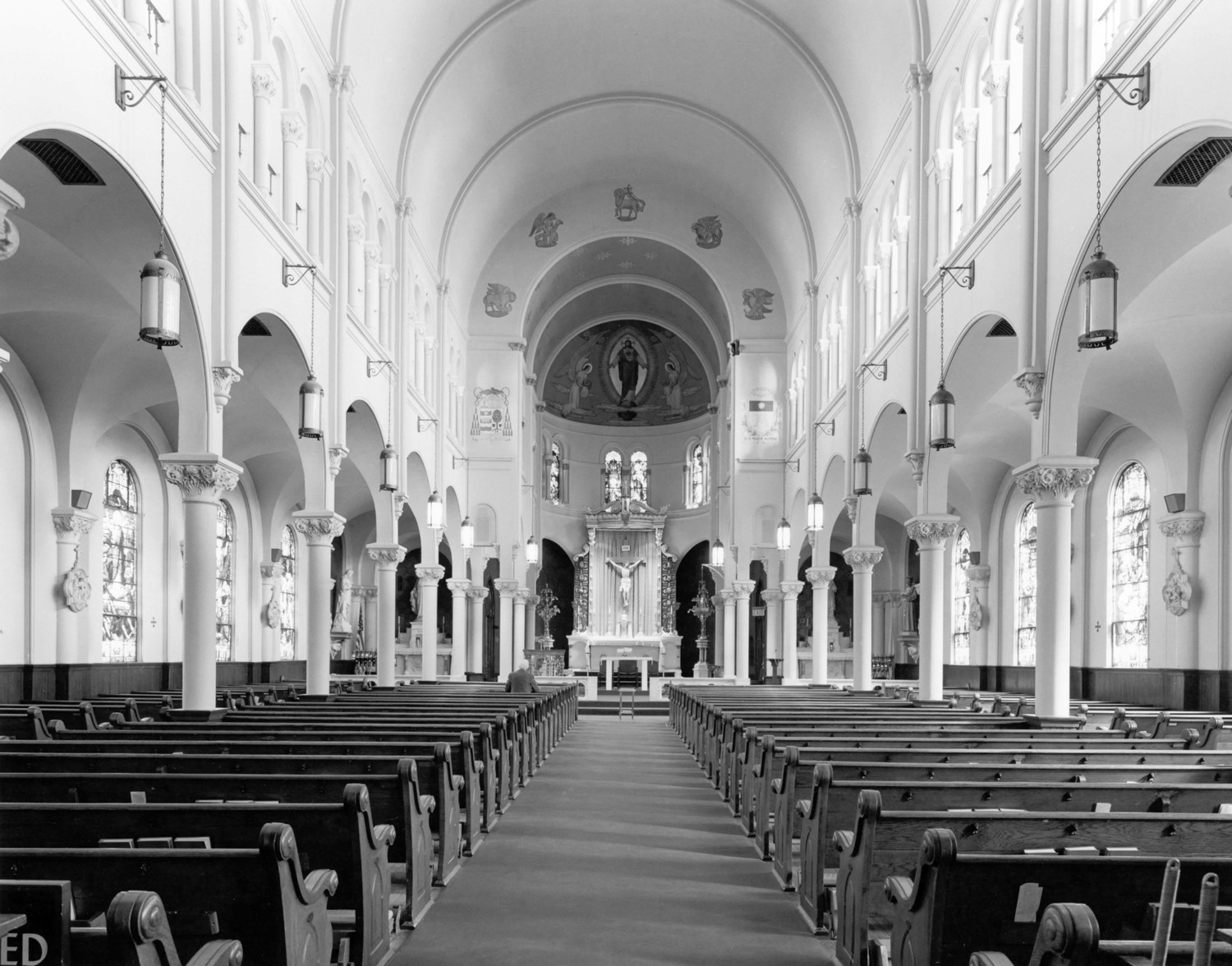 Interior looking to apse (1975)