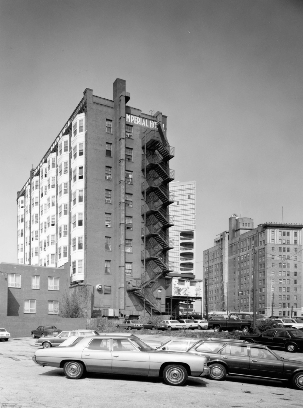 Imperial Hotel, Atlanta Georgia South side and rear of building (1982)