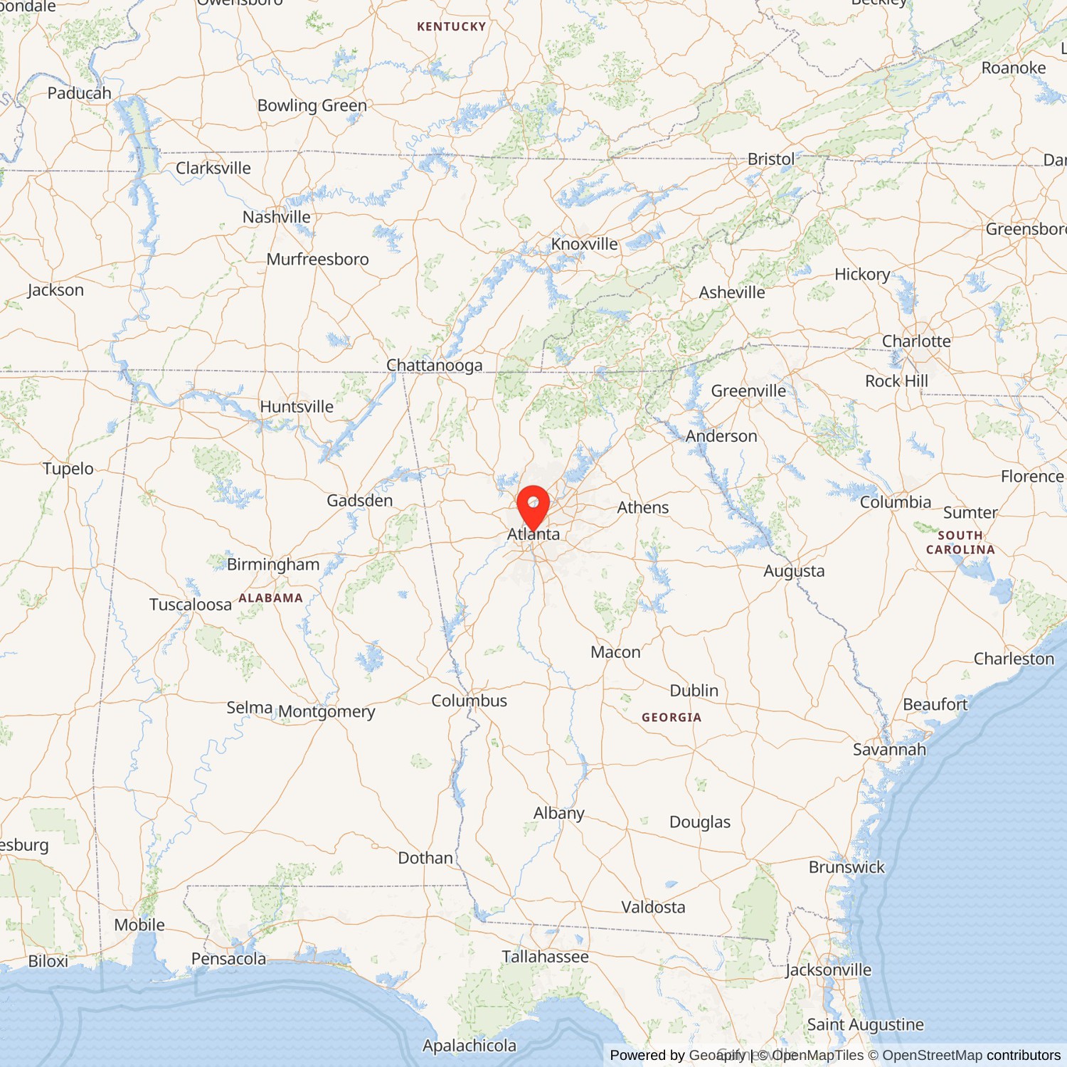 Rich's Downtown Department Store State Map