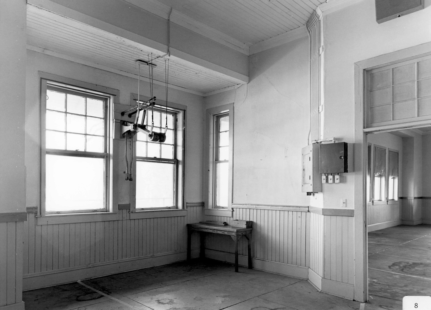 Barnesville Depot, Barnesville Georgia Switching mechanism, office interior looking back toward waiting room (1985)