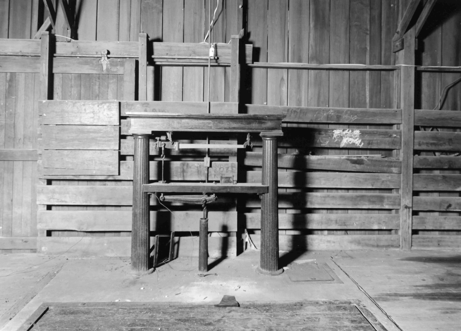 Blackshear Depot, Blackshear Georgia Freight scales (1997)