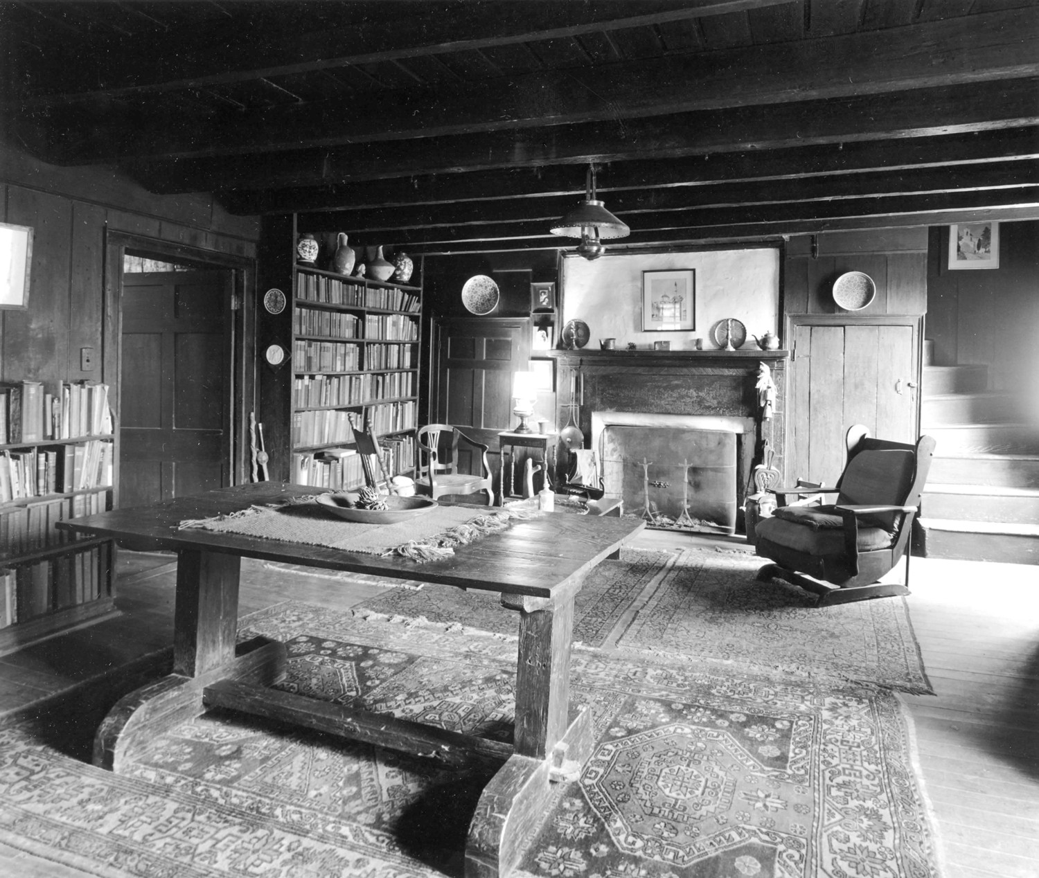 Colonsay Plantation, Crawfordville Georgia Interior, Library (1974)