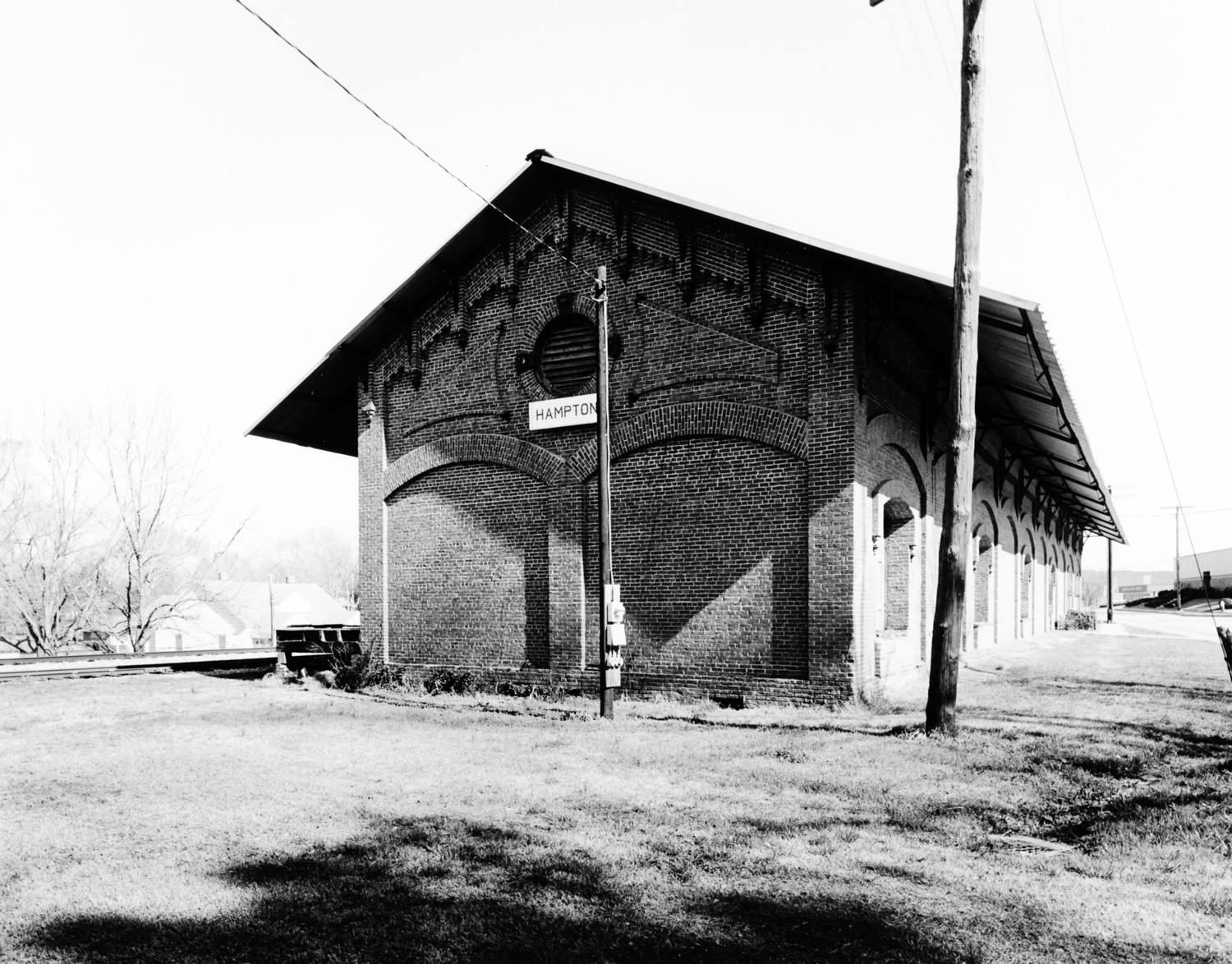 Central of Georgia Railroad Depot, Hampton Georgia South and east facades (1979)