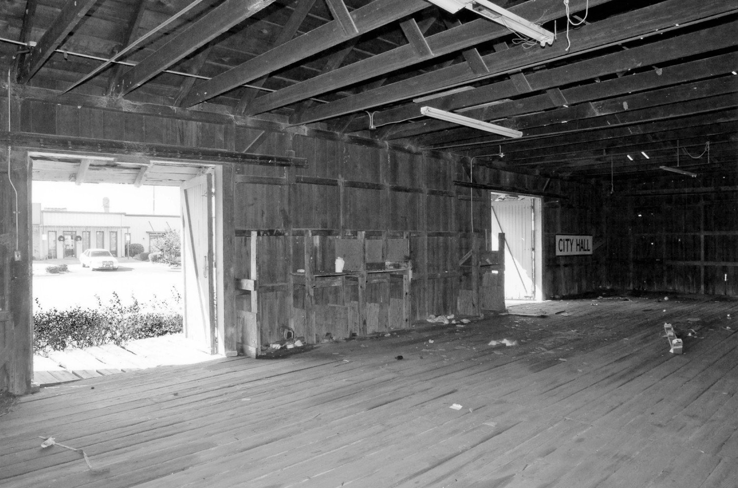 Former Central of Georgia Railroad Depot, Leesburg Georgia Baggage room (2007)