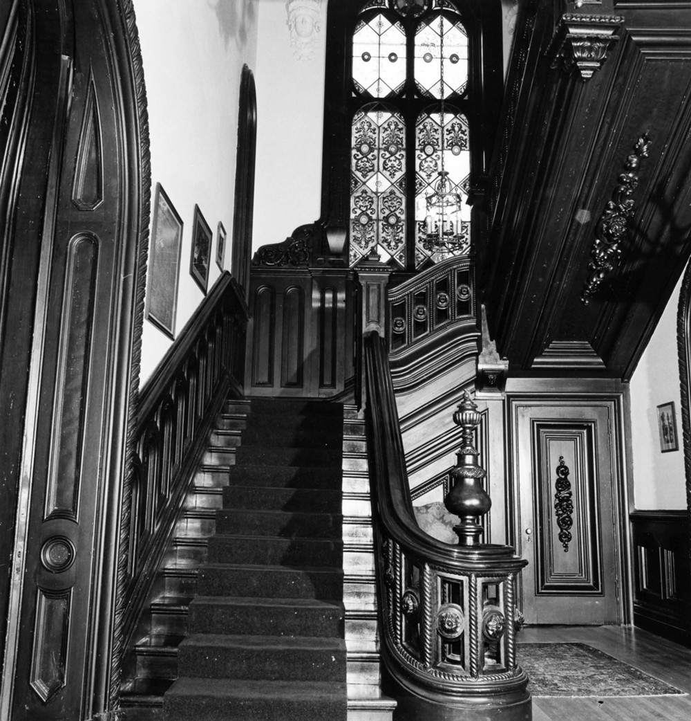Johnston-Hay House, Macon Georgia Entrance Hall, Stairway (1970)