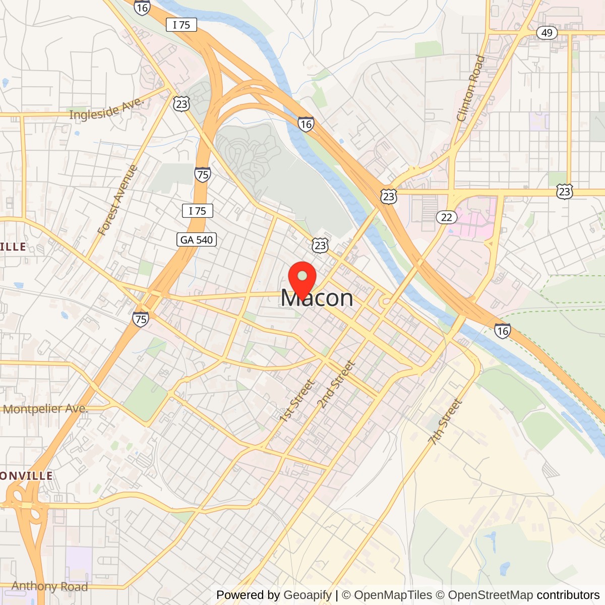 Johnston-Hay House Location Map