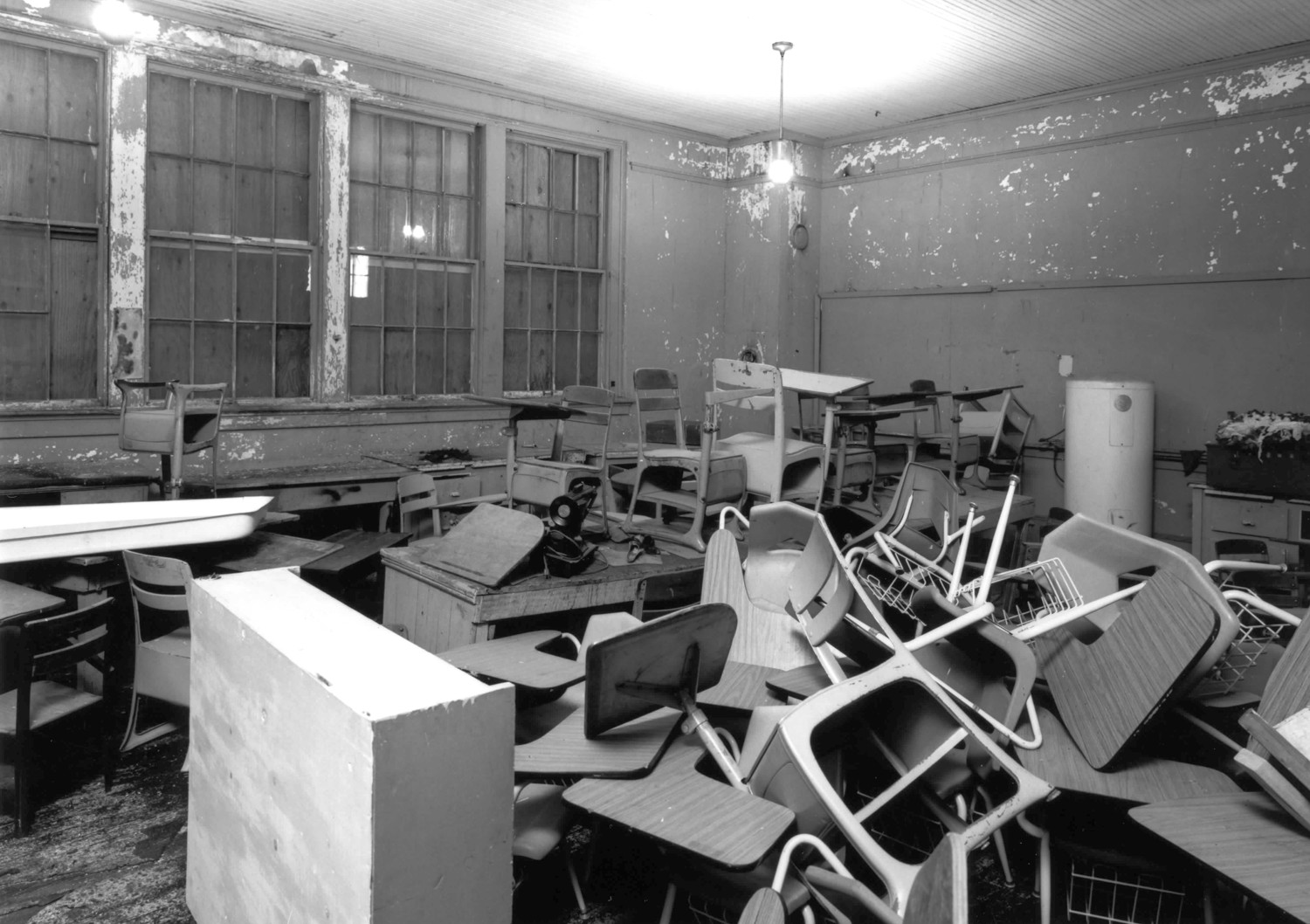 Metter High School, Metter Georgia Second floor, classroom looking southeast (2001)