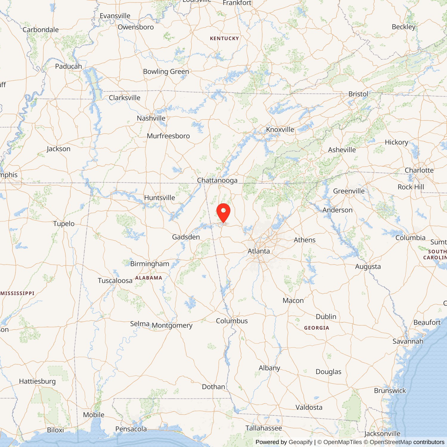 Floyd County Courthouse State Map