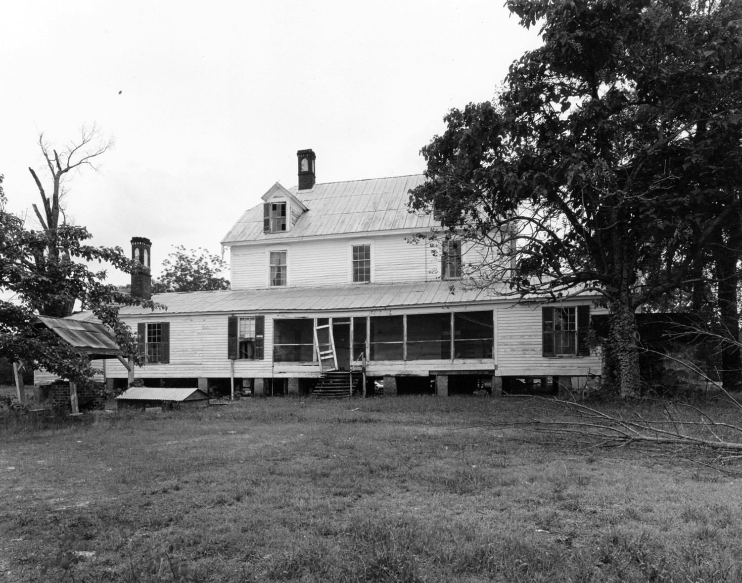 Rockby House, Sparta Georgia North, rear facade (1977)