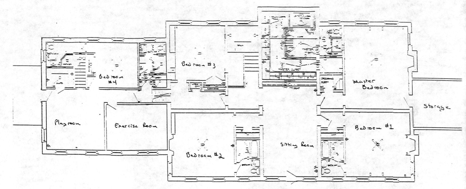 Hollywood Plantation, Thomasville Georgia Second Floor Plan