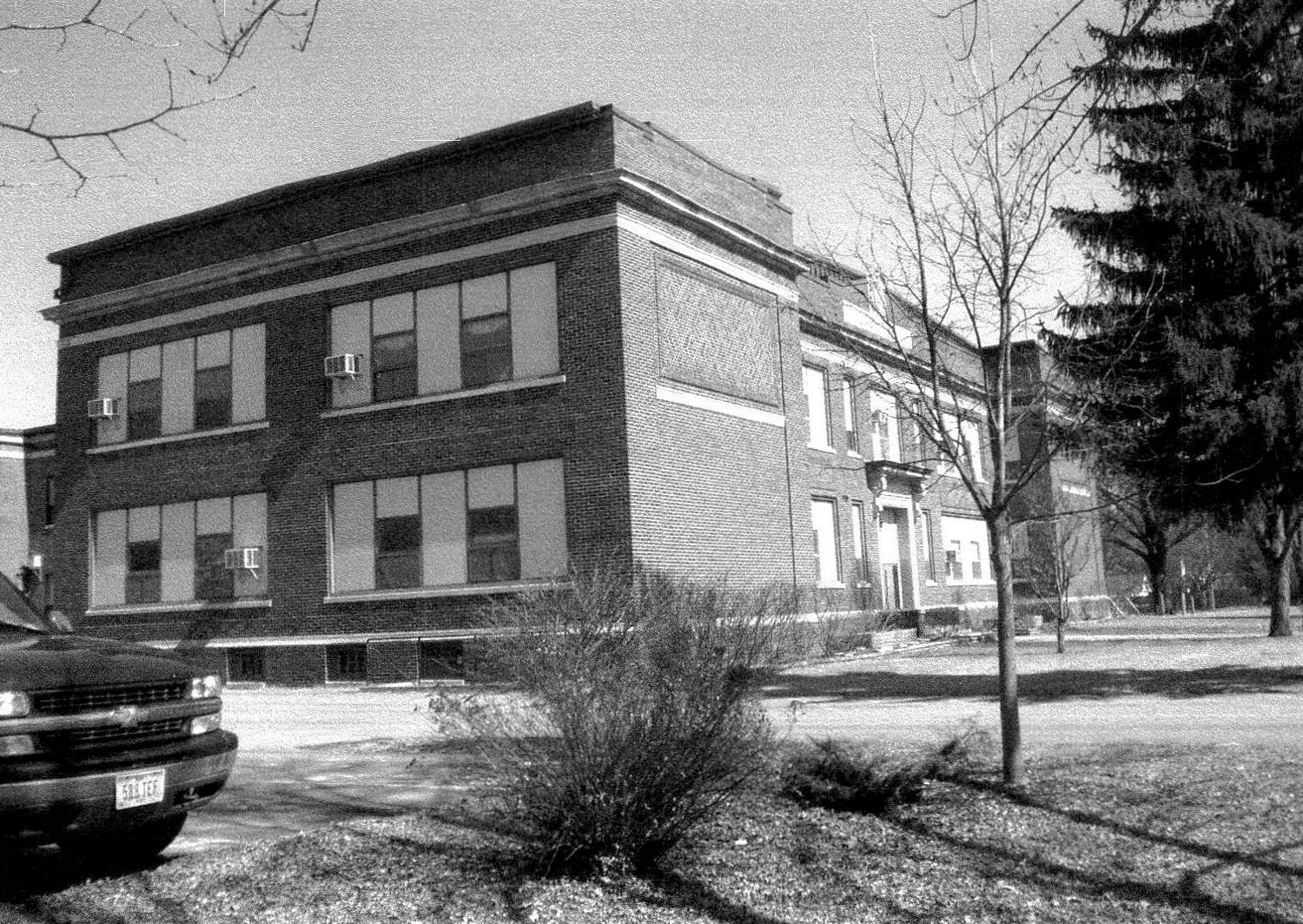Roosevelt School, Ames Iowa Original Roosevelt School building looking northeast (2009)