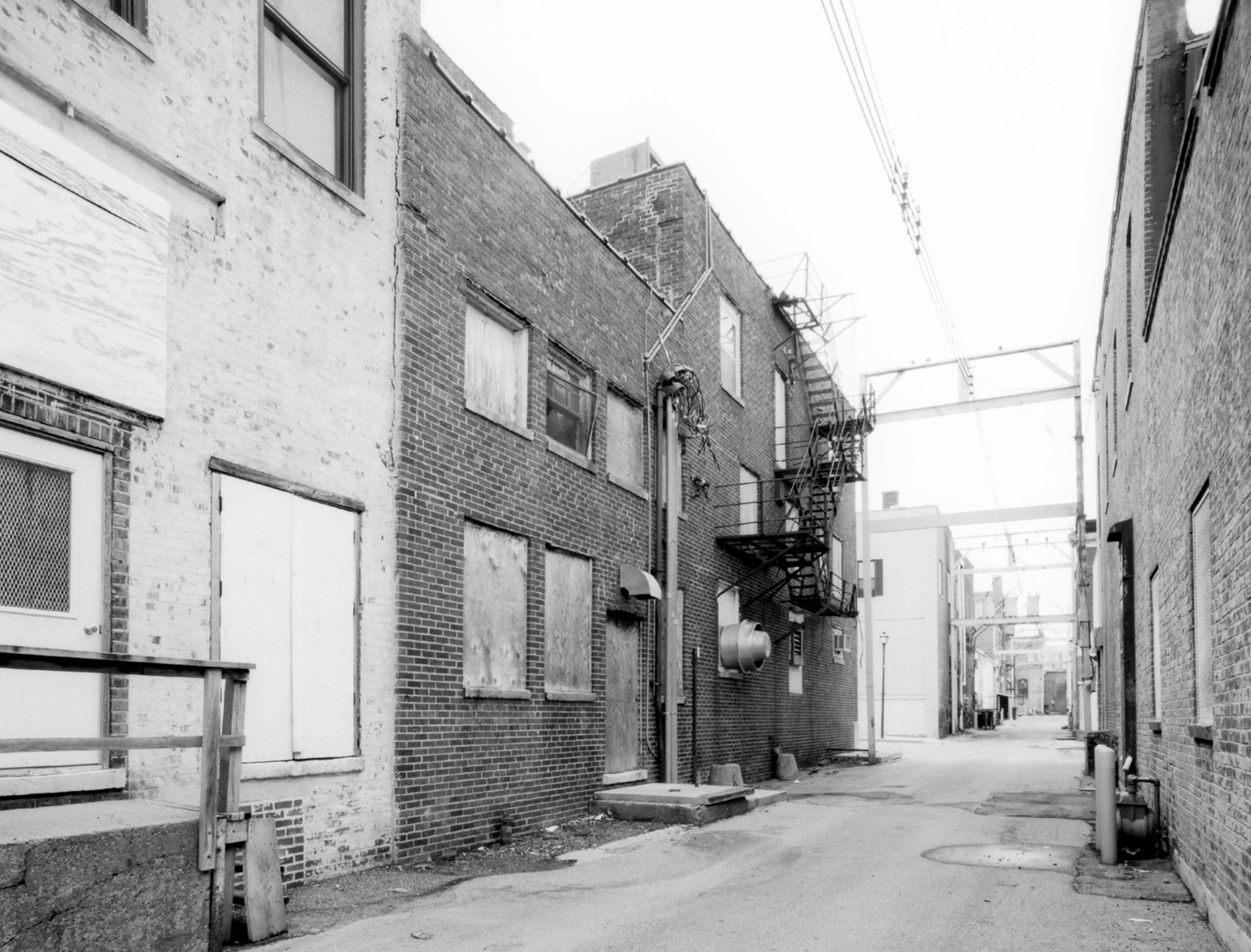 Iowana Hotel, Creston Iowa West face of building in alley (2008)