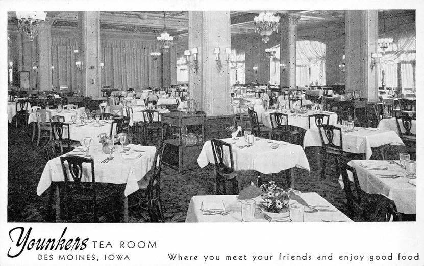 Younker Brothers Department Store, Des Moines Iowa Younkers Tea Room Lounge (1924)