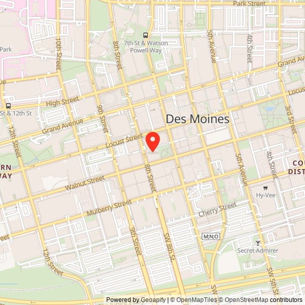 Younker Brothers Department Store Location Map