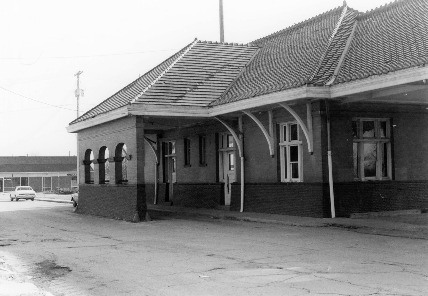Chicago, Rock Island and Pacific Railroad Passenger Station, Iowa City Iowa North side (1982)
