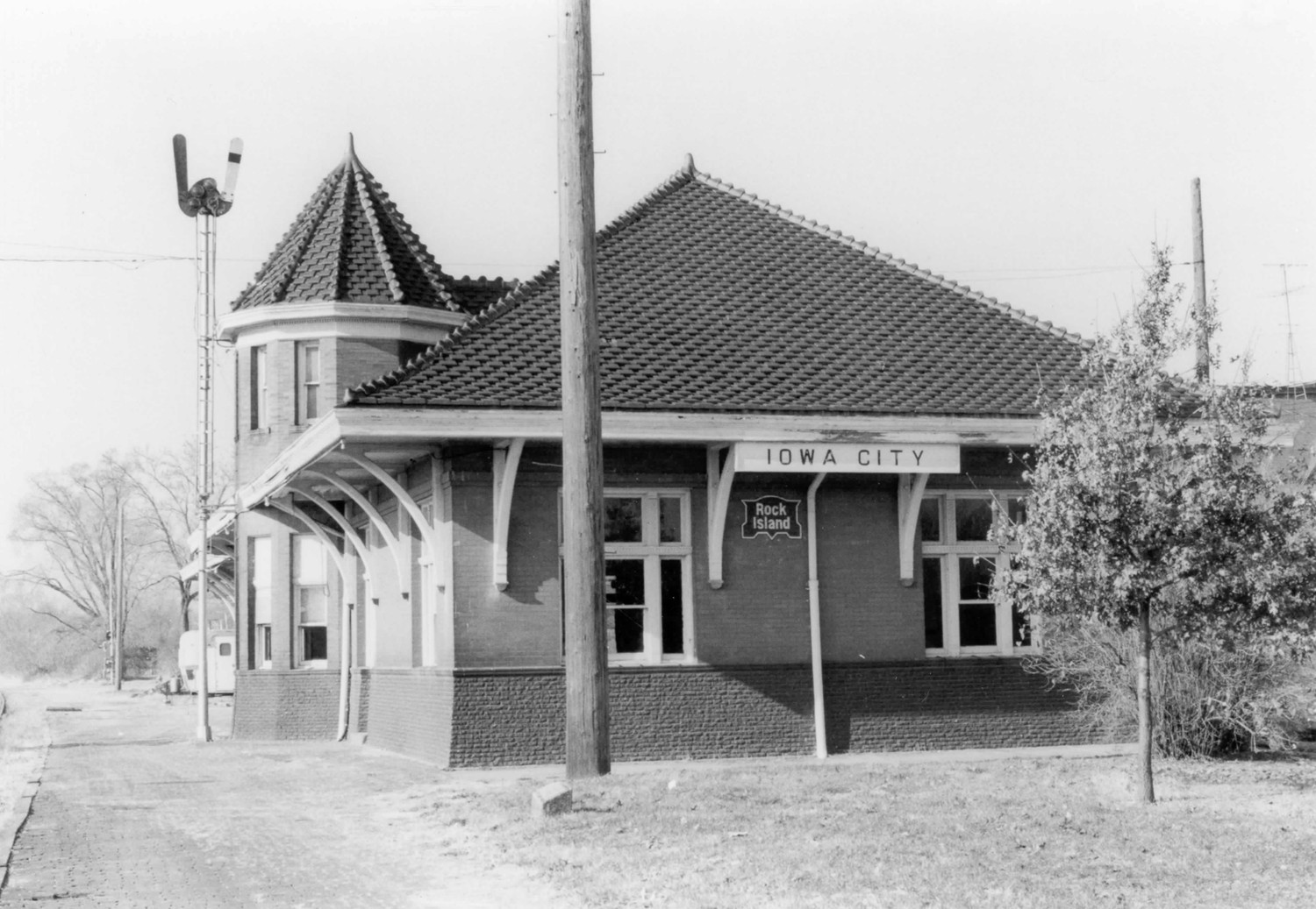 Chicago, Rock Island and Pacific Railroad Passenger Station, Iowa City Iowa East side (1982)