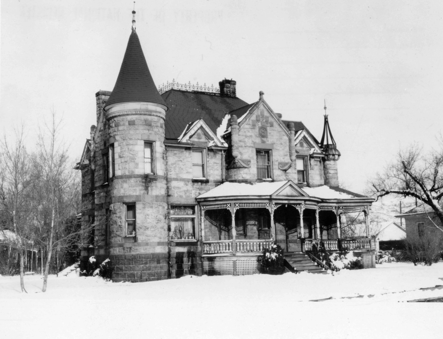Standrod House, Pocatello Idaho Southwest front of the house looking northeast (1972)